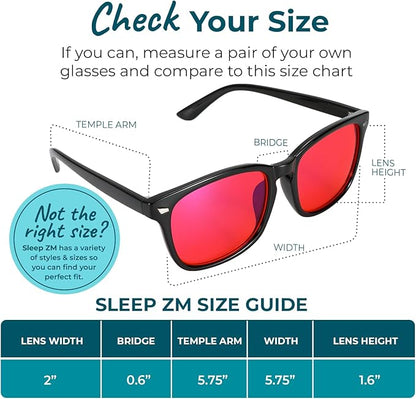 100% Blue Light Blocking Glasses - Women + Men - Better Sleep - Anti Eye Strain Protection - Computer Screens Gaming