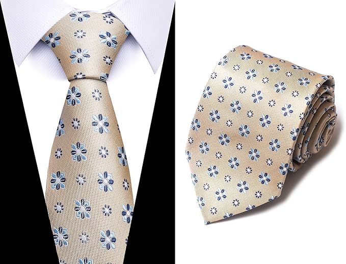 Tie For Men Necktie Woven Jacquard Neck Ties Set 6 PCS