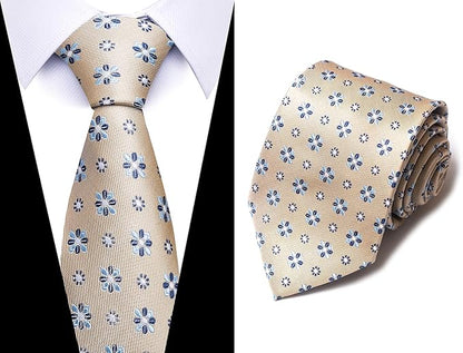 Tie For Men Necktie Woven Jacquard Neck Ties Set 6 PCS