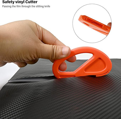 EHDIS Wrapping Paper Rolls Cutter,Gift Wrap Cutter,Wrapping Paper Cutter Straight and Smooth Cutting Wrapping Paper Cutter for Christmas Birthday Holiday,Snitty Safety Vinyl Film Cutter-4 PCS
