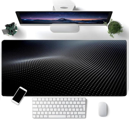 Mouse Pad Gaming Mousepad 31.5x11.8 Inch - 3mm Durable Fabric with Non-Slip Base, Waterproof Surface & Reinforced Edges for Gamers, Work Desks and Streaming Setups(Sci-Fi Lines)