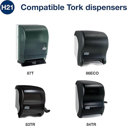 Tork Paper Towel Roll Natural - Universal Hand Roll, Natural Paper Towels with Brown Tissues made of 100% Recycled Fiber, 6 Rolls x 800 ft, Compatible with H21 Dispenser, RK800E