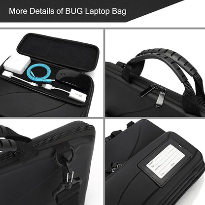 BUG 13-14 Inch Laptop Case Hard Shell, Protective Laptop Carrying Case with Stand for Heat Dissipation