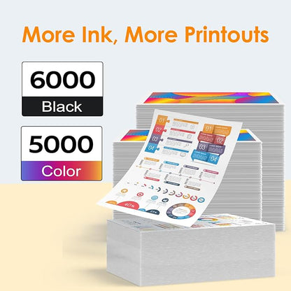 MFC-J4335DW LC406 LC406XL Ink Cartridges for Brother Printer LC 406 XL 406XL for MFC-J4335DW MFC-J5855DW MFC-J6555DW MFC-J4535DW MFC-J6955DW MFC-J4345DW MFC-J5955DW - High Yields 4 Pack