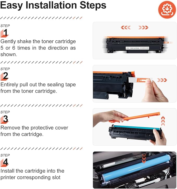 v4ink 141A W1410A Toner Cartridge Replacement for HP 141A W1410A 141X Black Laserjet Toner Cartridge use for HP Laserjet M110w MFP M139w M140w Priner, High Yield 2,000 Pages-1 Pack