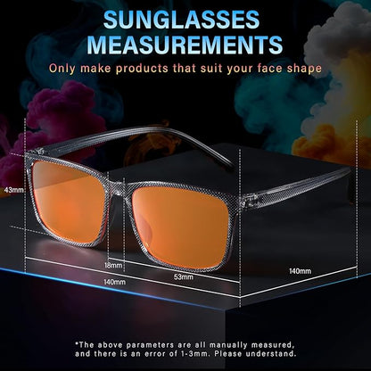 99% Blue Light Blocking Glasses Men Women Lightweight Frame Computer TV Gaming Eyeglasses Reduce Eyestrain