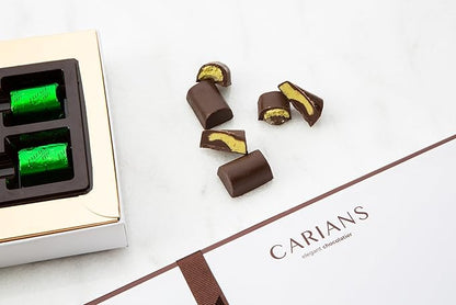CARIANS Dubai Chocolate Gift Box, Dubai Chocolate Candy with Pistachio and Kunafa, Individually Wrapped Chocolate, Great for Gift Giving, Anniversary, Christmas, Thanksgiving, Halloween, 10 Pc