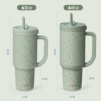 Ello Oasis 30oz Stainless Steel Tumbler - Full Bloom