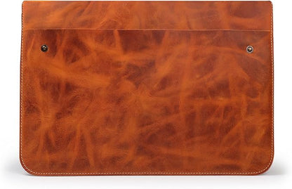 MegaGear Top Grain Leather MacBook Bag Laptop Sleeve for MacBook Pro and MacBook Air Case - 16 Inch - 15 Inch - 15.5 Inch (M4, M3, M2, M2, M1, Pro & Max) 2020 to 2024 Models