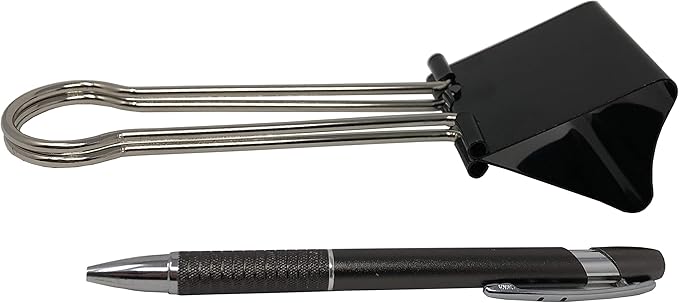 Clipco Binder Clips Super Extra Large 2-1/3in Black (2-Pack)