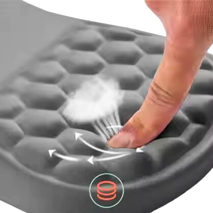 Ergonomic Mouse Pad with Wrist Support, Memory Foam Wrist Rest for Carpal Tunnel & Wrist Pain Relief, Non-Slip Rubber Base, Comfortable Gaming Mousepad for Computer, Laptop, Office & Home