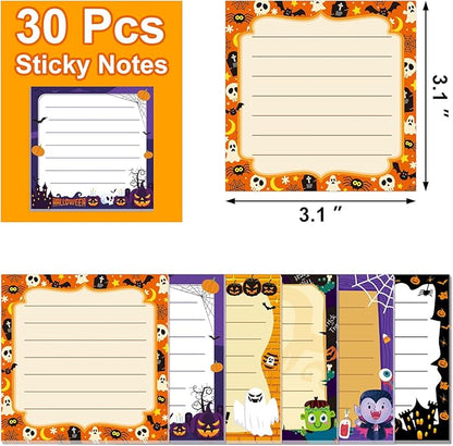 30 Pack New Year Sticky Notes - 600 Sheets 2026 Happy New Year Memo Notes for Message Reminder Gifts School Office Students Teachers Presents