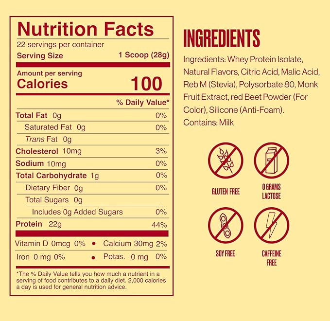 SEEQ Clear Whey Isolate Protein Powder, Strawberry Lemonade - 22 Servings, 22g Protein Per Serving - 0g Lactose, Sugar-Free, Keto-Friendly, Soy Free - Juice-Like Protein, Post-Workout