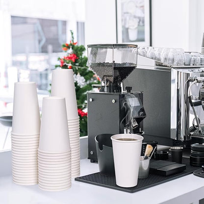 LITOPAK 1000 pack 16 oz Disposable Paper Coffee Cup, Hot Paper Coffee Cups, 16 oz White Paper Cups for Offices, Schools, Shops, Restaurants