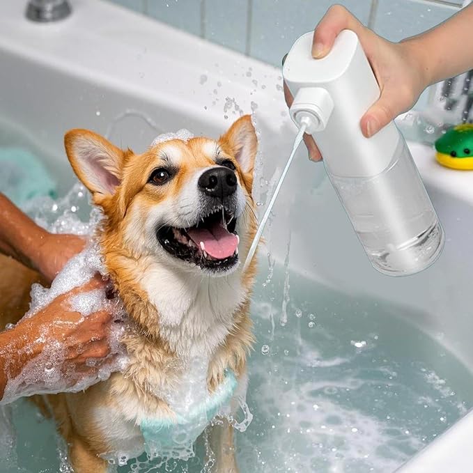 Foaming Hand Soap Dispenser Automatic - Puppy Soap Dispenser for Bathing, Shampoo Frother | Touchless Design, Rechargeable 1200mAh Battery, 300ml Capacity, ABS Material, 21x8.5cm