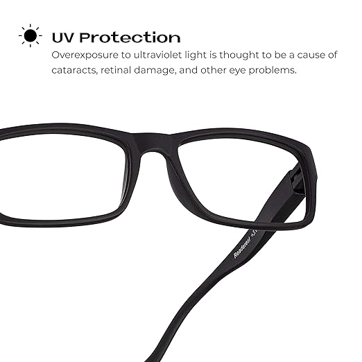 Readerest Blue Light Blocking Glasses – Computer Eyewear, UV Protection, Eye Strain & Glare Reduction, Lightweight Frame