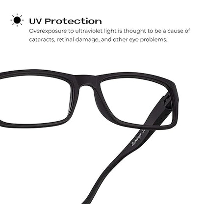Readerest Blue Light Blocking Glasses – Computer Eyewear, UV Protection, Eye Strain & Glare Reduction, Lightweight Frame