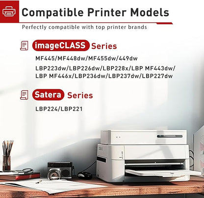 057 Toner Cartridge Replacement for Canon 057H 057 CRG-057 Toner Cartridge Use with ImageCLASS MF445dw MF448dw MF449dw LBP226dw LBP227dw LBP228dw Printers(057 Black,2X Pack)