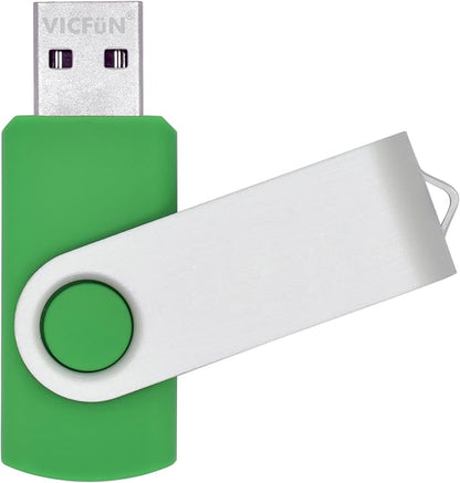 10 Pack 32GB USB Flash Drives Bulk 32GB Flash Drive 10 Pack USB Memory Stick 32GB USB2.0-Green