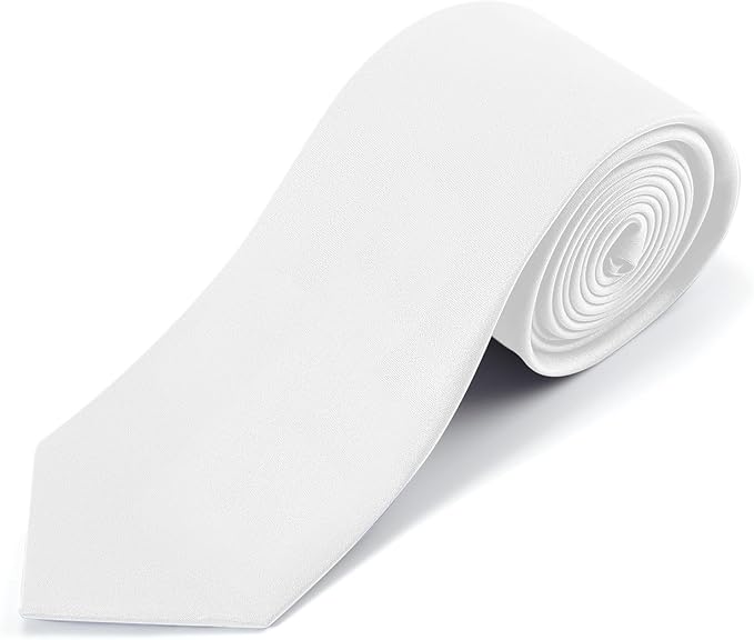 Black Ties For Men Solid Pure Color Formal Neckties 3.15" (8CM) Men's Tie for Business and Wedding with Gift Box