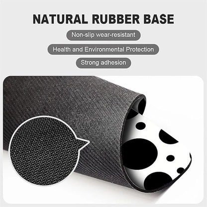 Square Mouse Pad Wave Dot Pattern, Personalized Premium-Textured Custom Mouse Mat Design, Washable Mousepad Cloth, Non-Slip Rubber Base Computer Mouse Pads for Wireless Mouse