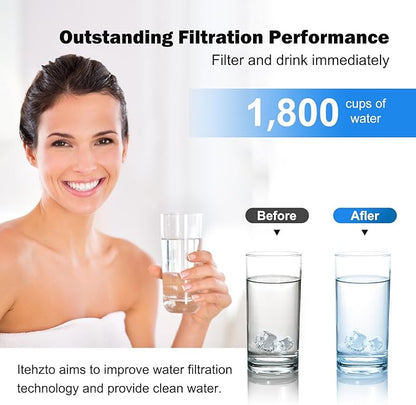 Replacement Filters for All Brita® Pitchers and Dispensers, Fits Brita® Classic OB03, Mavea® 107007, and More, Last Up to 2 Months or 40 Gallons (Pack of 3)