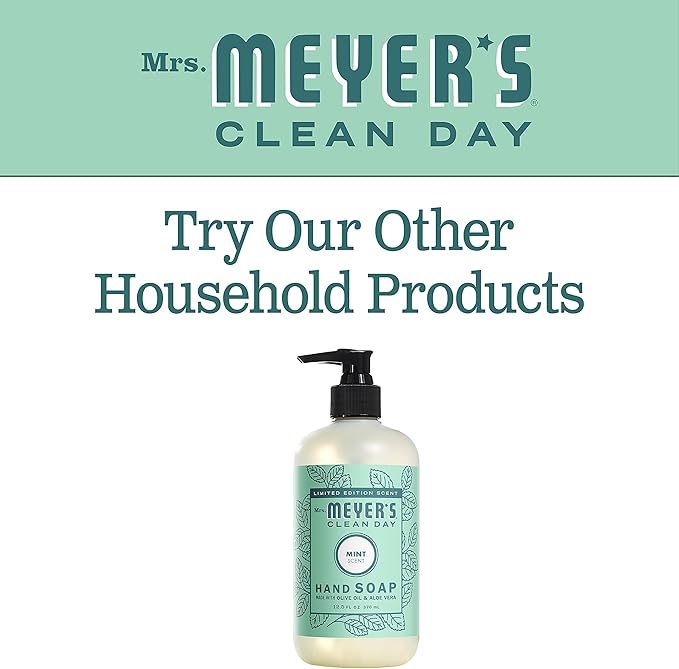 Mrs. MEYER'S CLEAN DAY Liquid Hand Soap Mint (12.5 Fl Oz (Pack of 3))