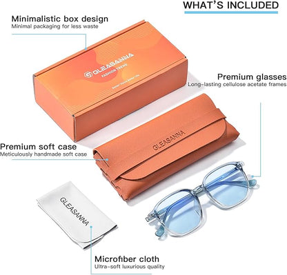 99.9% Blue Light Blocking Glasses For Men Women Anti-Fatigue Computer Gaming Sleep Glasses Reduce Eye Strain