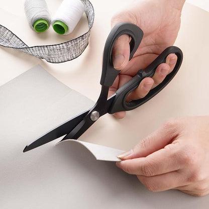 Premium Proseries Sewing Fabric Scissors Bundle (10"/9"/6"), Black Office Scissors All Purpose, Sharp Titanium Coated Blade, Comfort Grip Soft Handles for Diy Craft, Paper, Art, School, Home