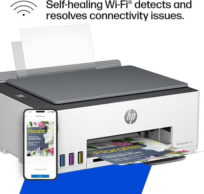 HP Smart Tank 5101 Wireless All-in-One Refillable Ink Tank Printer, Scanner, Copier with 2 years of Ink included, Wireless printer for home use (1F3Y0A)