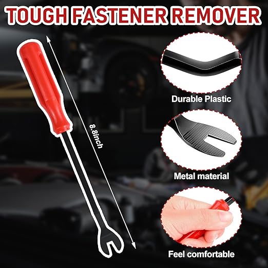 240PCS Automotive Clips and Fasteners - Bumper Retainer Clips, Car Plastic Rivets Push Retainer Kit with Popular Sizes - Door Trim Panel & Fender Clips for GM, Ford, Toyota, Honda, Chrysler
