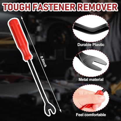 240PCS Automotive Clips and Fasteners - Bumper Retainer Clips, Car Plastic Rivets Push Retainer Kit with Popular Sizes - Door Trim Panel & Fender Clips for GM, Ford, Toyota, Honda, Chrysler