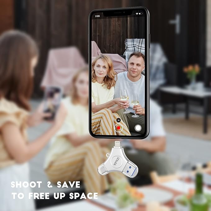 App*le Certified iDiskk 1TB iPhone 17 and 16 Photo flashdrive for iPhone Photo Stick USB -C iPad Pro Android Samsung for iPhone 15/14/14 PRO/13/13 PRO/12 pro/12/11, Thumb Drive for iPhone Photos