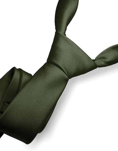 RBOCOTT Solid Color Tie Formal Necktie for Men