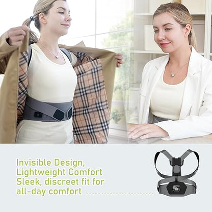 Infrared Heating Back Brace with Magnetic Support for men and women – Adjustable Waist Belt, Yoga-Grade Fabric, Lumbar Support, Invisible Wear Design, for Posture Correction and Pain Relief