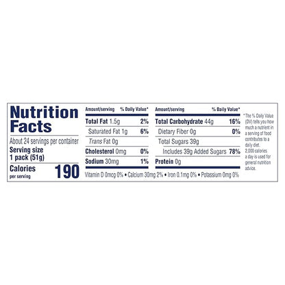 SweeTARTS Mini Chewy, Candy, Mixed Fruit, 1.8 oz, 24 count