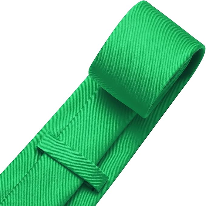DecTwig Men's Ties Solid Color Formal Neckties 3.15" (8CM) Black Ties For Men