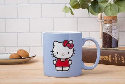 Silver Buffalo Sanrio Hello Kitty Wax Resist Ceramic Mug, 20 Ounces