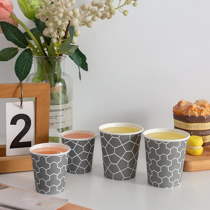 300 Pack 5 oz Paper Cups, Disposable Bathroom Cups Small Mouthwash Cups, Hot/Cold Beverage Drinking Mini Cup for Party, Picnics, Water, Snack