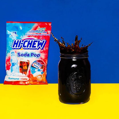 HI-CHEW Soda Pop Mix Peg Bag 2.82oz, Pack of 6