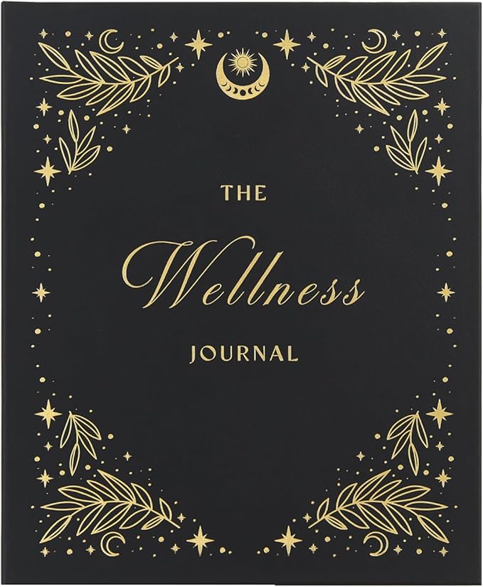 And Per Se Wellness Journal, Daily Journal for Personal Mental Health, Sleep & Diet Tracking, Self Care Reflection for Women & Men (Stardust Black)