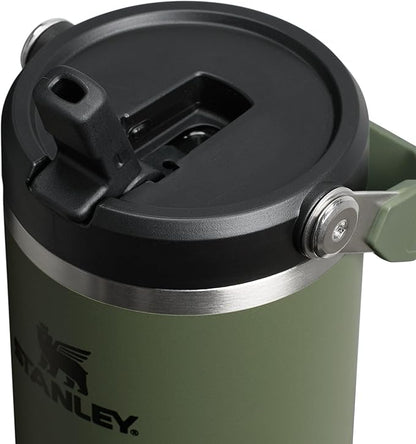 STANLEY IceFlow 2.0 Flip Straw Tumbler with Handle 30 oz | Twist On Lid and Flip Up Straw | Leakproof Water Bottle | Insulated Stainless Steel | BPA-Free | Dried Pine