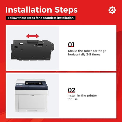 108R01416 Waste Toner Box Container 1-Pack Replacement for Xerox Phaser 6510 WorkCentre 6515 VersaLink C500 C505 C600 C605 Compatible with Dell H625cdw H825cdw S2825cdn Laser Printer Waste Cartridge
