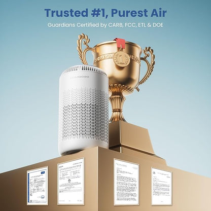 H13 True HEPA Air Purifiers for Home Large Room up to 1350 ft² with Aromatherapy, Hearbobo Air Cleaner for Pets Bedroom – Removes Dust, Smoke, Odors, Pollen, Quiet for Office & Allergy Relief