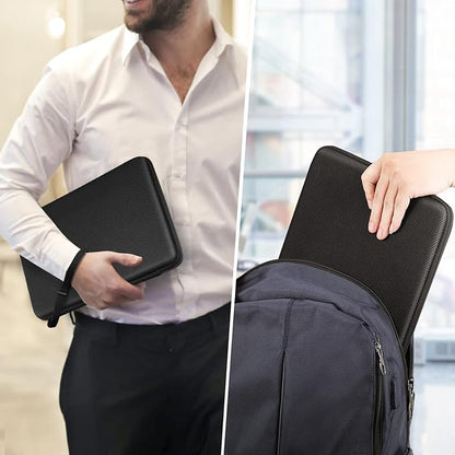 FINPAC Hard Laptop Sleeve Case for 11.6-inch Chromebook, Shockproof Computer Carrying Case Compatible with 11.6-inch Samsung Chromebook 4/3/2, Acer/HP/Dell/ASUS/Surface Laptop 13", Pro 12", Black