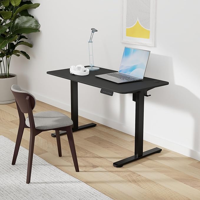 STARY Electric Standing Desk Adjustable Height Sit Stand Home Office Desk with Splice Board