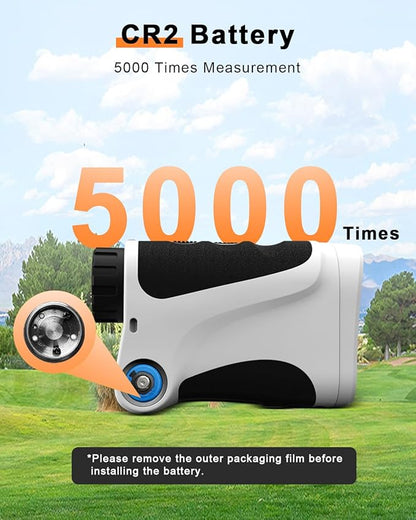 Golf Rangefinder 650/1200/1700 Yards Range Finder Golfing 6X Magnification 0.5 Yard Accuracy Flag Pin Lock Vibration Fast Focus High Clarity Display Easy to Use