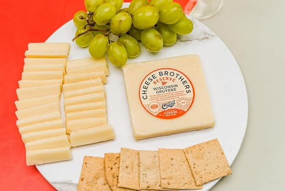 Cheese Bros "Cheese and Thank You" Gift Box | Fresh from Wisconsin | Featuring Dill Havarti, assorted Gouda, Gruyere, Smoked Cheddar and Fratello Italian blend | Food Gifting Idea