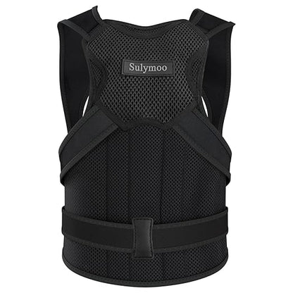 Posture Corrector for Women and Men, Back Brace with Shoulder Support, Adjustable Full Back Brace Straightener for Posture Improving, Relief for Upper & Lower Back, Shoulder Pain (Large)