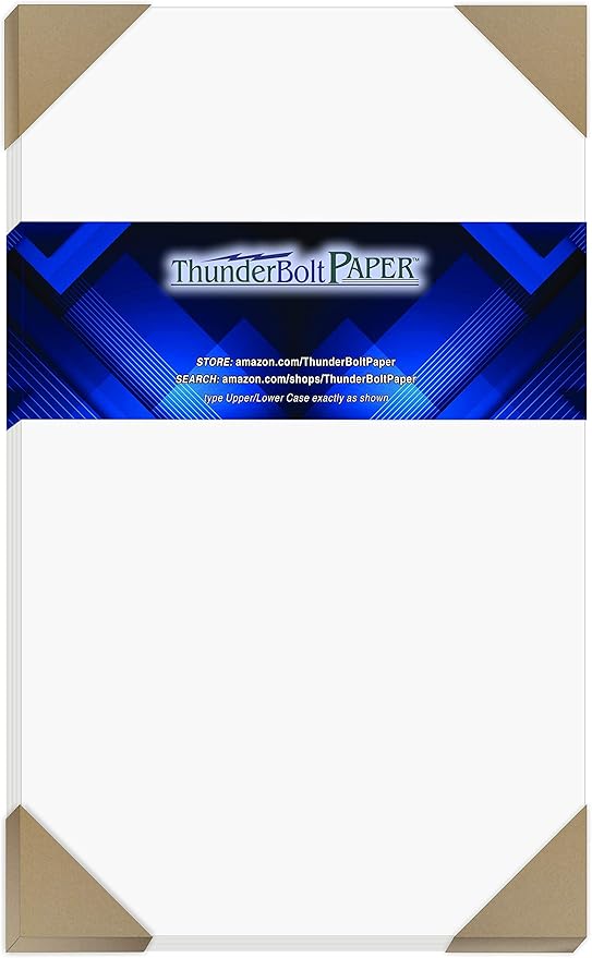 100 Bright White Smooth Card Paper Sheets - 8.5" X 14" (8.5X14 Inches) Legal|Menu Size - 80# (80 lb/pound) Cover Weight - Quality Paper for Consistency in Print as a Result of the Smooth Finish